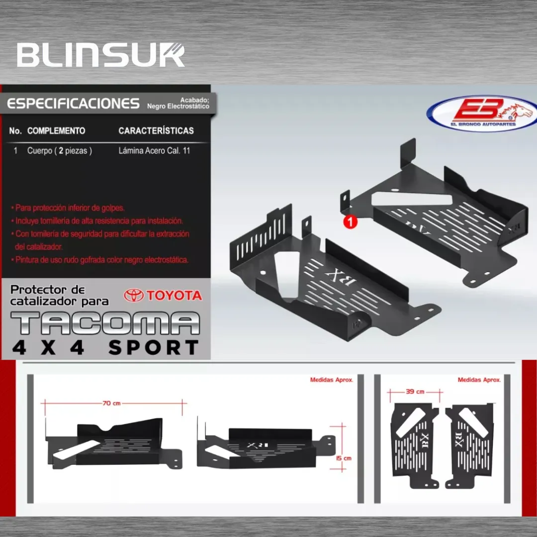 Protector Para Catalizador Toyota Tacoma 4x4 Sport 2023 - Image 2