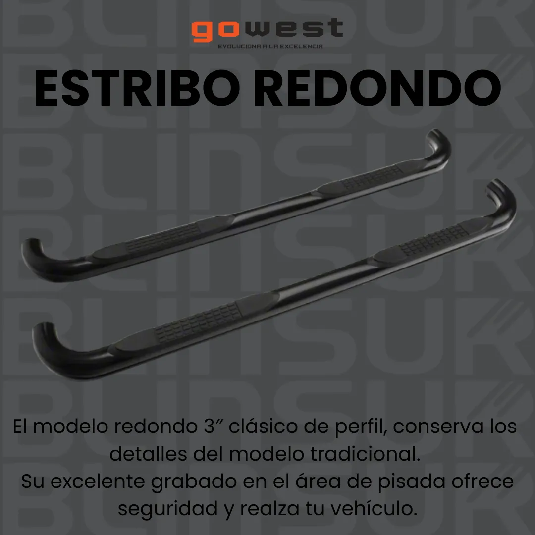 Estribos Redondos Toyota Tundra Cab Extendida 1999 - 2006 - Image 2