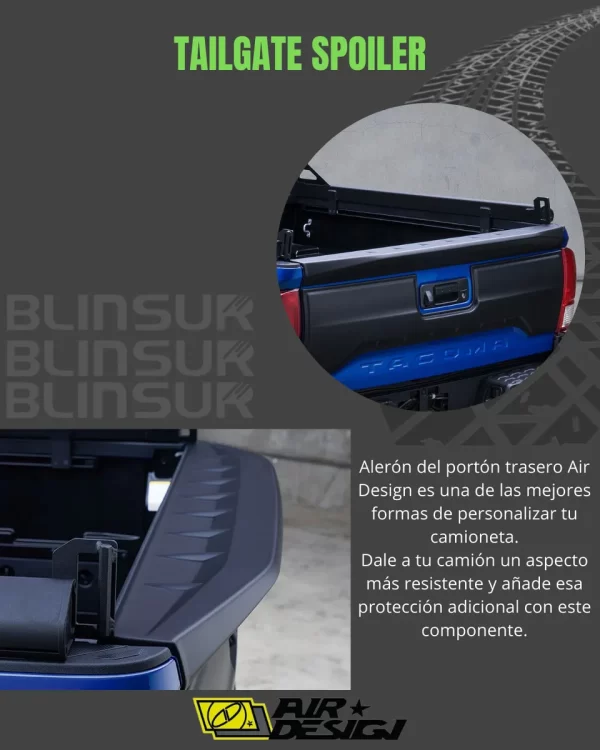 Tailgate Spoiler Para Toyota Tacoma 2016 - 2023