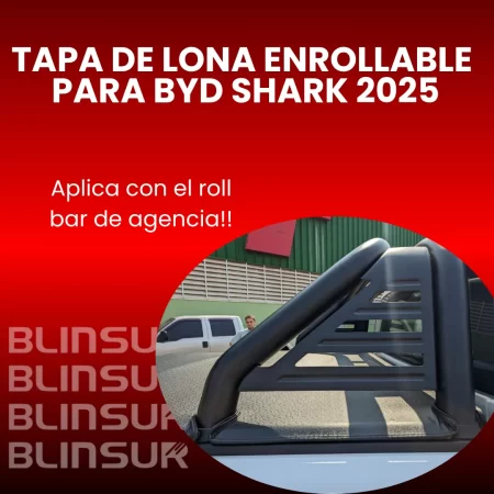 Tapa De Lona Enrollable Para Byd Shark 2025 C/roll Bar - Image 2