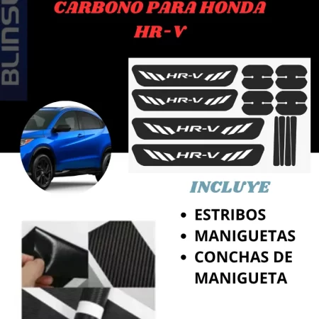 Kit Combo Proteccion Fibra De Carbono Para Honda Hr-v - Image 2