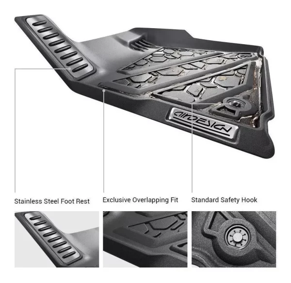 Tapetes De Uso Rudo Airdesign Toyota Hilux 2017-2023