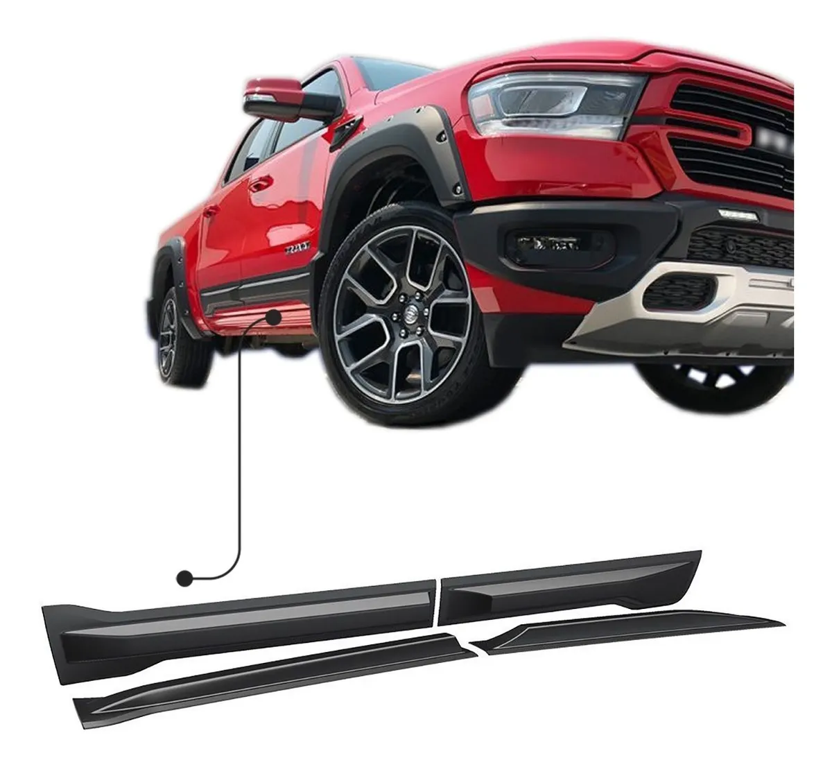 Molduras De Puerta Ancha Airdesign Dodge Ram 1500 2019 Dob C - Image 2