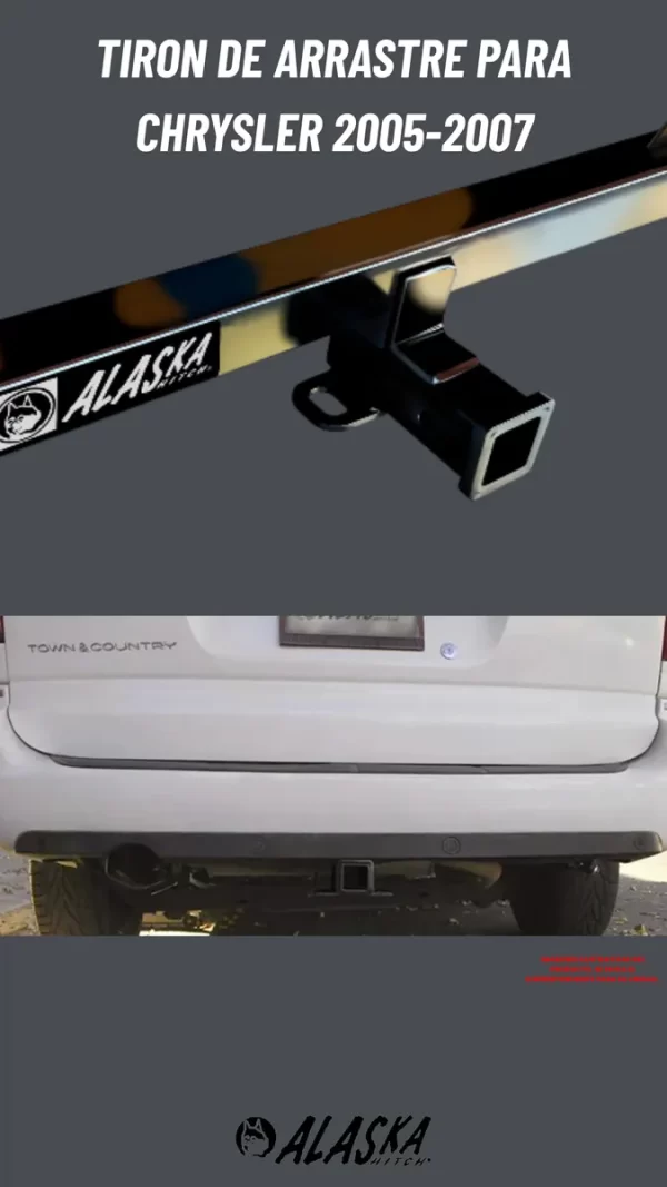 Tirón Arrastre Jalon Chrysler Town Country 2005-2007 Negro