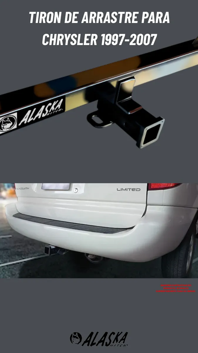 Tirón Arrastre Jalon Chrysler Voyager 1996-2007 Negro - Image 2