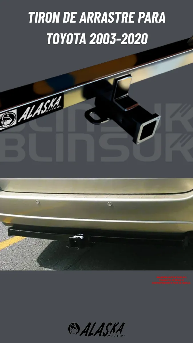 Tirón Jalón De Arrastre Toyota Sienna 2003 - 2020 Negro - Image 2