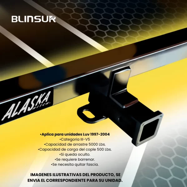 Tirón De Enganche Chevrolet Luv 1997-2004 Negro