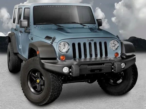 Defensa Jeep Jk Wrangler 2007 - 2018 Con Base Para Winch Del