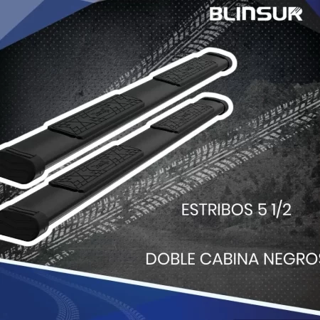 Estribos Bronx Dodge Ram 2002-2008 Doble Cabina Negro - Image 2