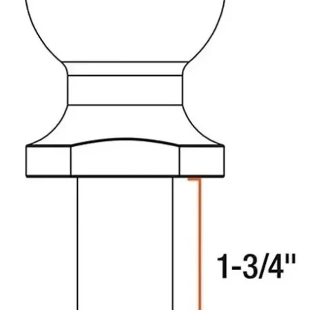 Bola De 2 Pulgadas Arrastre Con Tuerca Y Arandela 5000 Lbs - Image 2