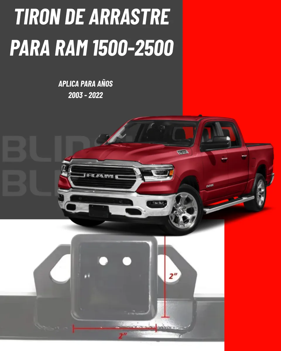 Tiron Jalon Remolque Dodge Ram 1500 / 2500 2003 - 2019 Bronx - Image 2