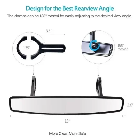 Mictuning Espejo Retrovisor De Visión Amplia Para Utv Atv - Image 2