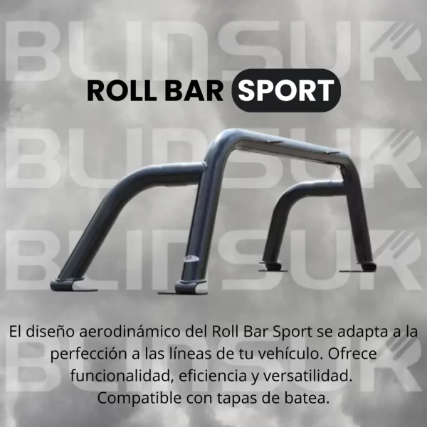 Roll Bar Sport Negro Para Nissan Np300 Frontier 2016 - 2024