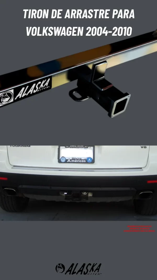 Tirón Jalón De Arrastre Vw Touareg  2004-2010 Negro Alaska