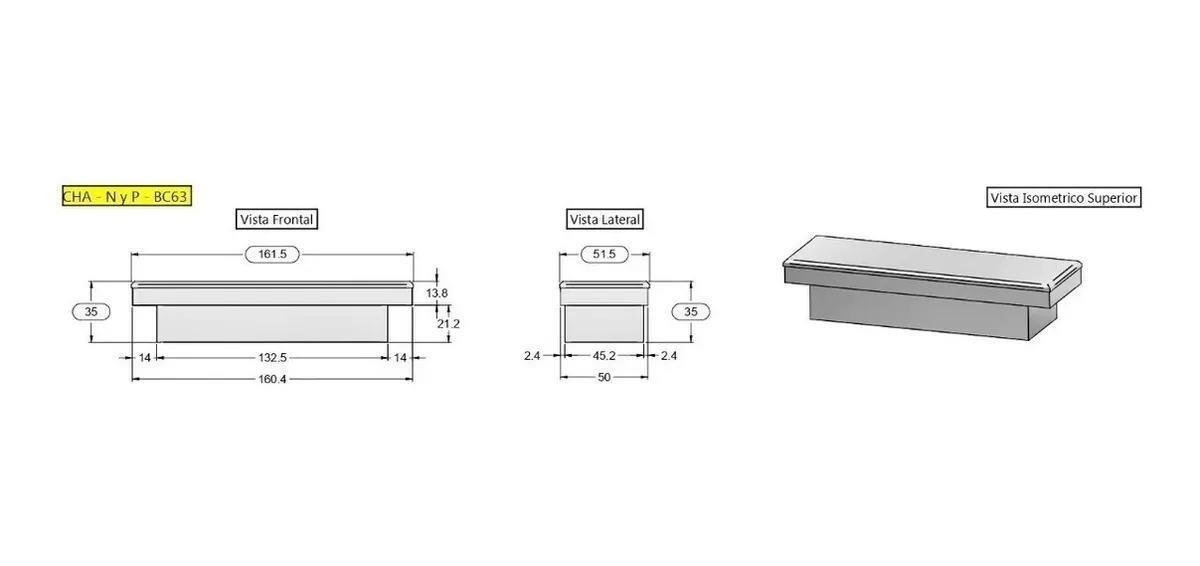 Caja De Herramientas Aluminio 63 Pulgadas Estilo Baul - Image 2