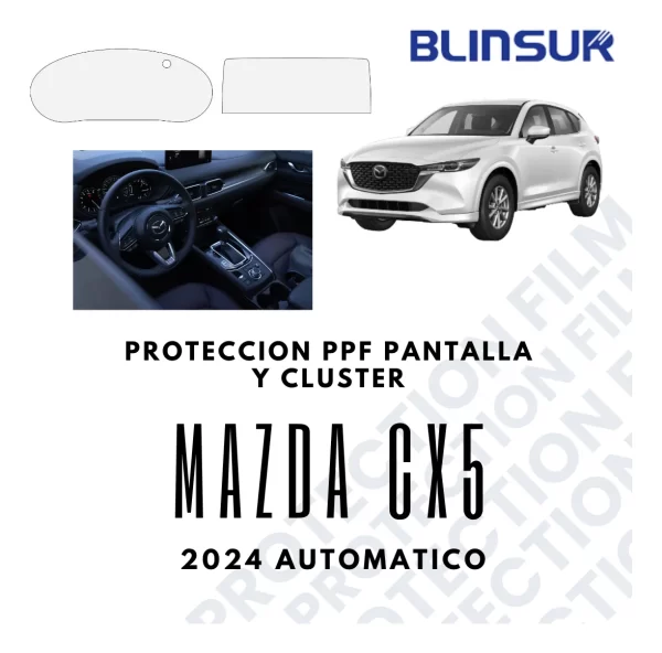 Protección Ppf De Pantalla Y Cluster Mazda Cx5 24 Automatico