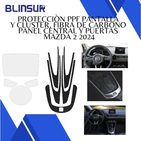 Kit De Interior Para Mazda 2 2024 Ppf/fibra De Carbono - Image 2