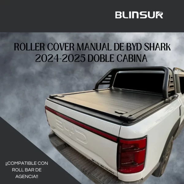Tapa Cubre Batea Retractil Manual Byd Shark 2024-2025 Dc