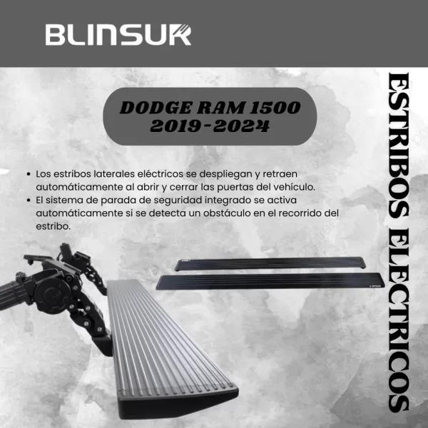Estribos Electricos Para Ram 1500 2019-2024 Doble Cabina