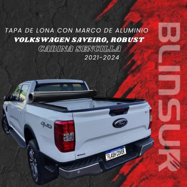 Tapa Cubre Batea Lona Roll Cover Saveiro Cab Senc 2021-2024