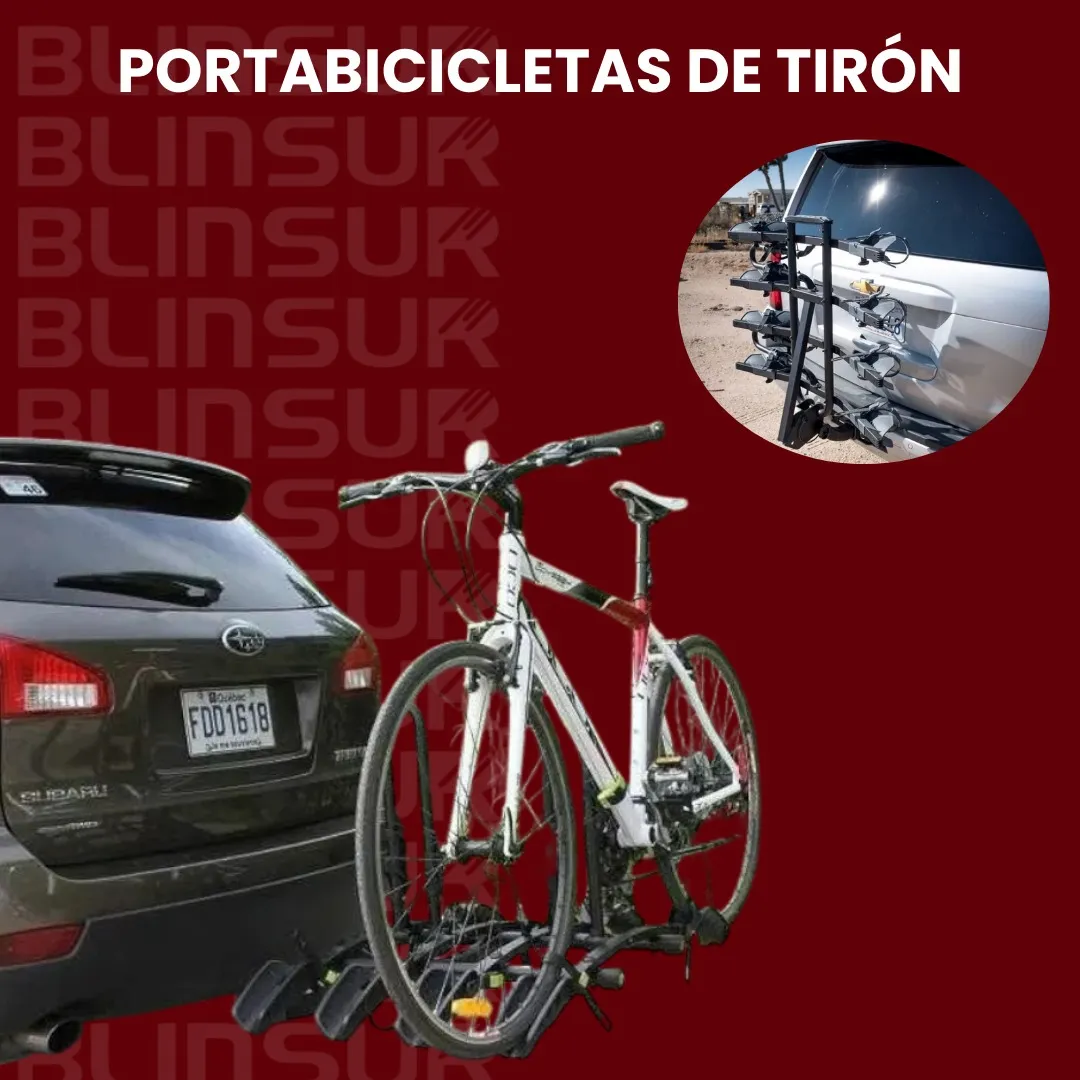 Portabicicletas De Tiron P/4 Bicicletas Carga 60 Kg - Image 2