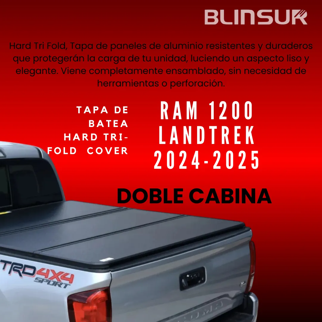 Tapa Rígida Trifold Para Ram 1200/landtrek 2025 Doble Cabina - Image 2