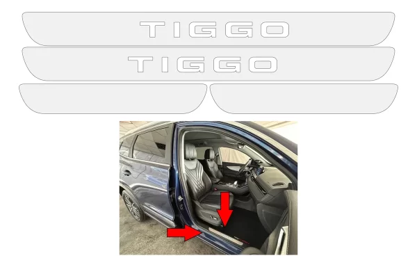 Protección Ppf Placa De Estribos Tiggo 8 Pro 2023