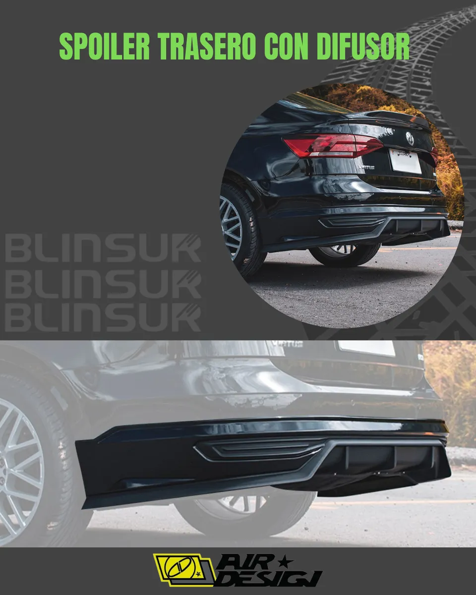 Spoiler Trasero Con Difusor Para Virtus 2020 - 2022 - Image 2