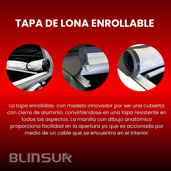Tapa Cubre Batea Lona Para Nissan Np300 2016-2025 Doble Cab