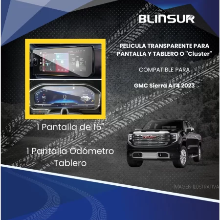 Protector Pantalla Cluster Para Gmc Sierra At4 2022 A 2024 - Image 2
