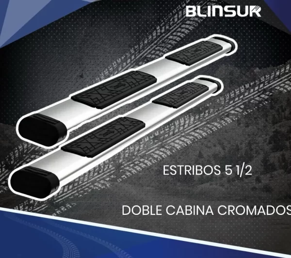 Estribos Bronx Ford Lobo F-150 Doble Cabina 2015-2021 Cromo