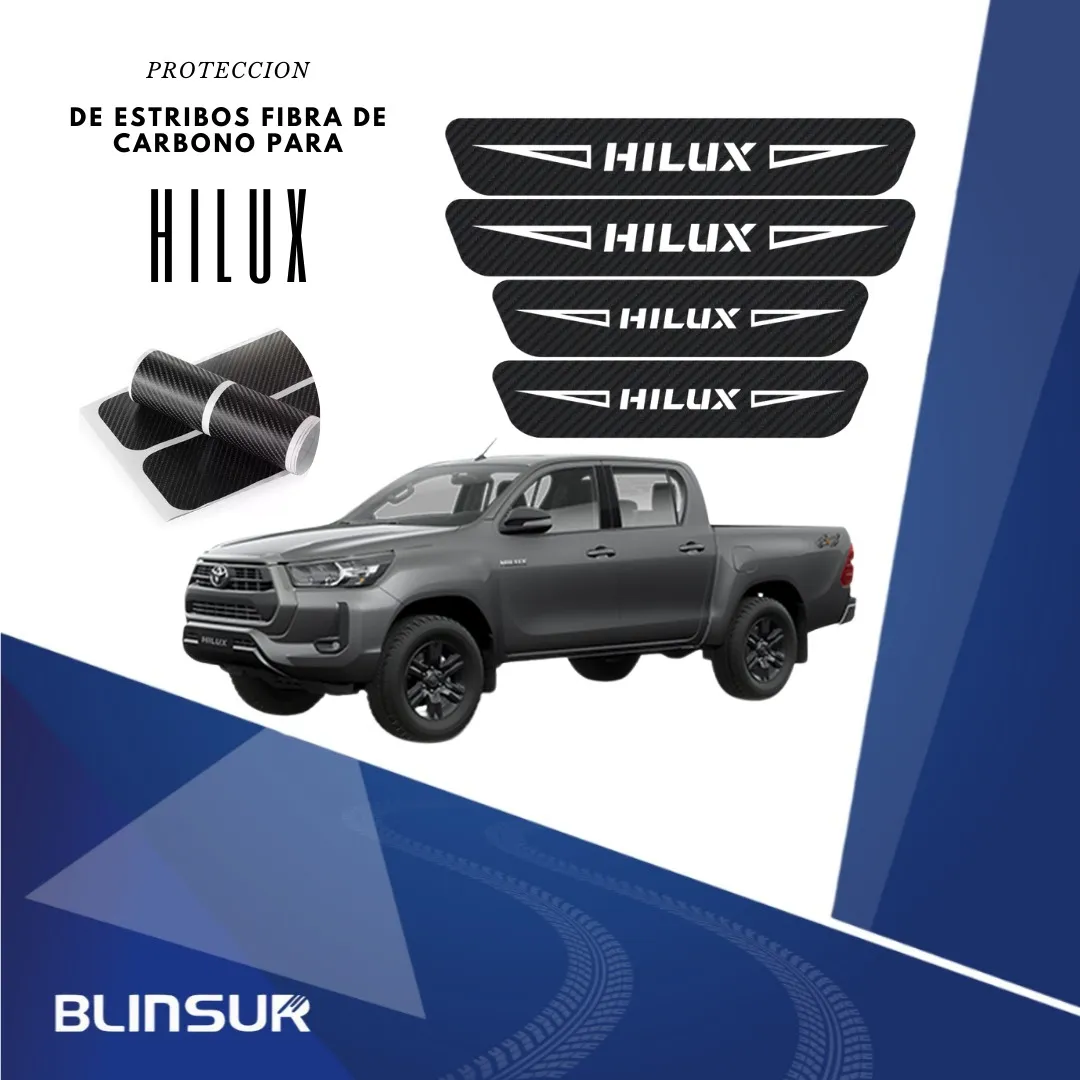 Sticker Protector Bl De Estribos Puertas Para Hilux. - Image 2