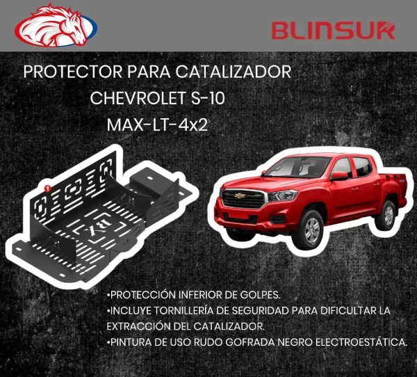 Protector Catalizador Antirrobo S10 Max Doble Cabina 2024