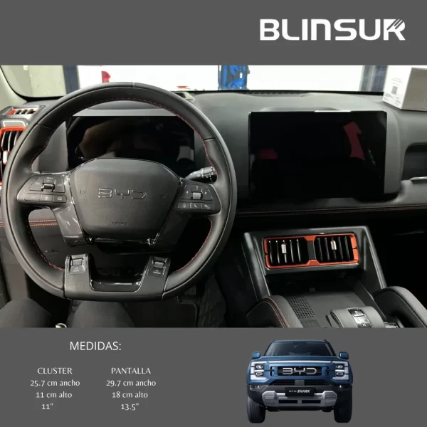 Película Protectora Kit Ppf Para Pantallas De Byd Shark 2025