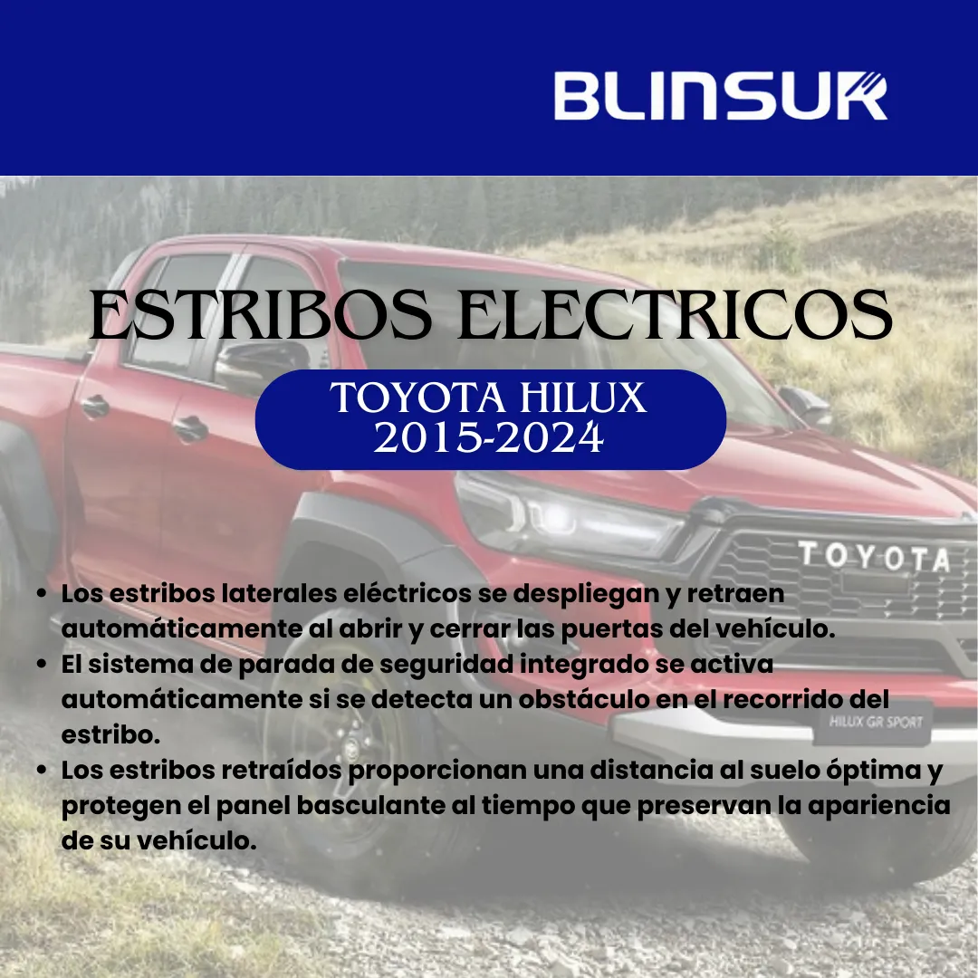 Estribos Electricos Para Toyota Hilux 2015-2024 Doble Cabina - Image 2