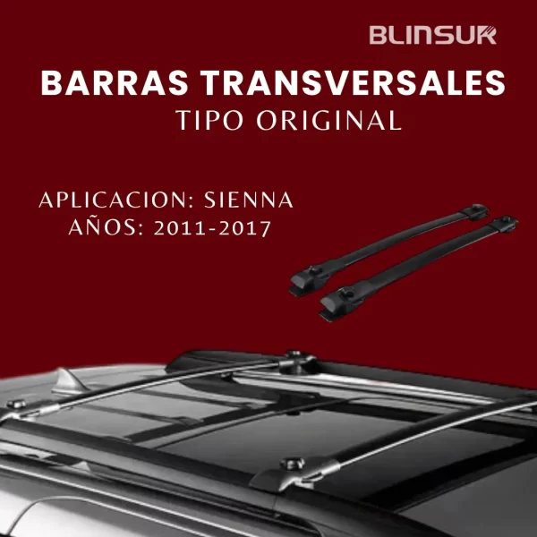 Barras Transversales Portaequipaje Para Sienna 2011 - 2017