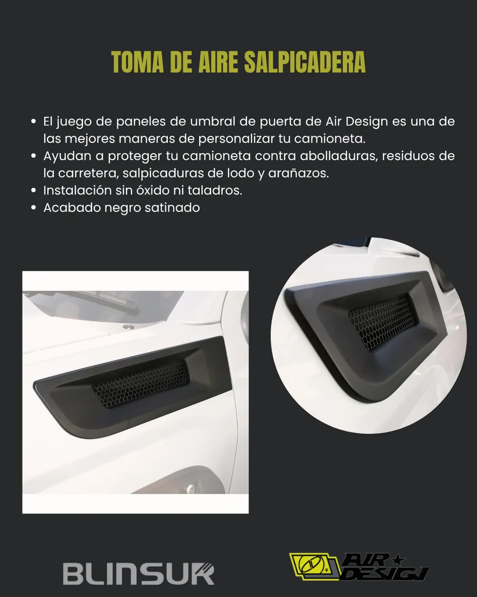 Toma De Aire Salpicadera Airdesign Chevrolet Silverado 14-18 - Image 2