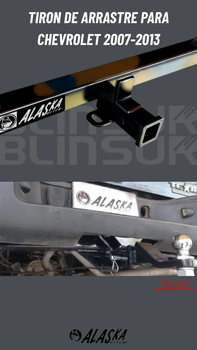 Tirón Arrastre Cv Pick Up Cheyenne Silverado 2007-2013 Negro - Image 2