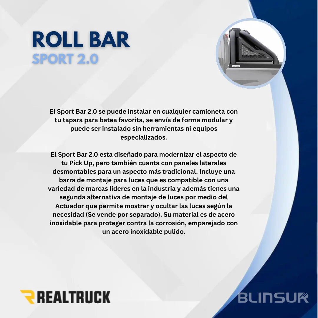 Roll Bar Go Rhino Sport Bar 2.0 Volkswagen Amarok 2010-2020 - Image 2