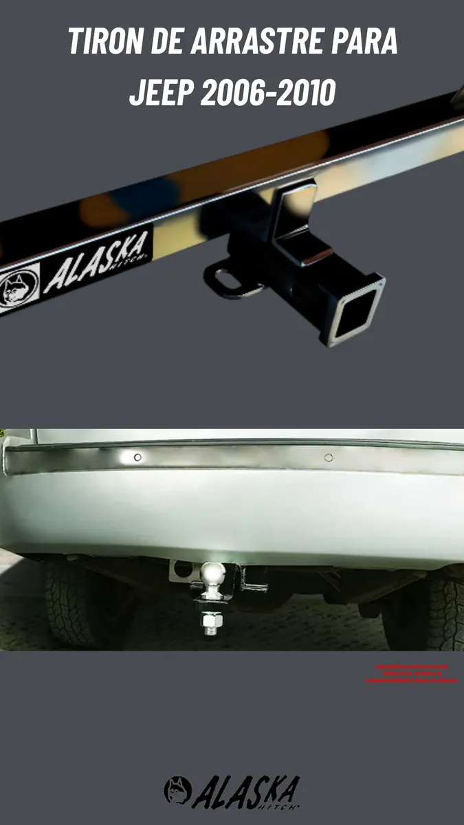 Tirón De Enganche Jeep Commander 2006-2010 Negro - Image 2