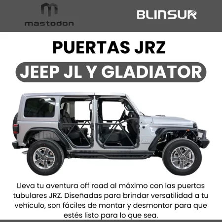 Set Puertas Tubulares Jrz Mastodon Jeep Wrangler Jl 19-2020 - Image 2