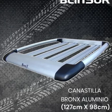 Canastilla Portaequipaje Chica Bronx Aluminio 98cm X 127cm - Image 2