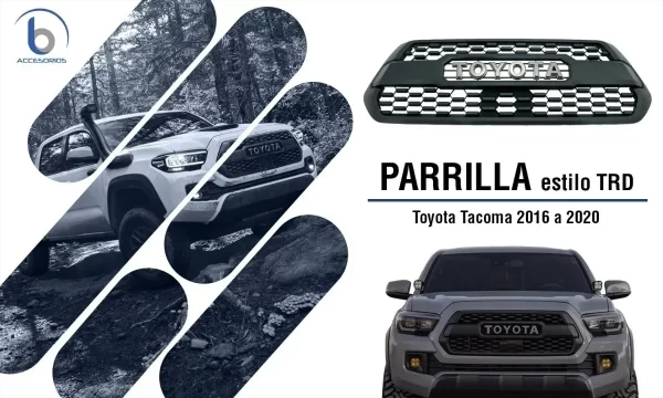 Parilla Frontal Toyota Tacoma Estilo Trd 2018 Negro