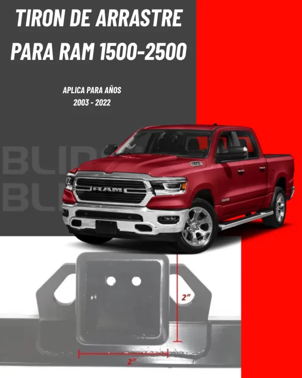 Tiron Jalon Remolque Dodge Ram 1500 / 2500 2003 - 2022 Bronx