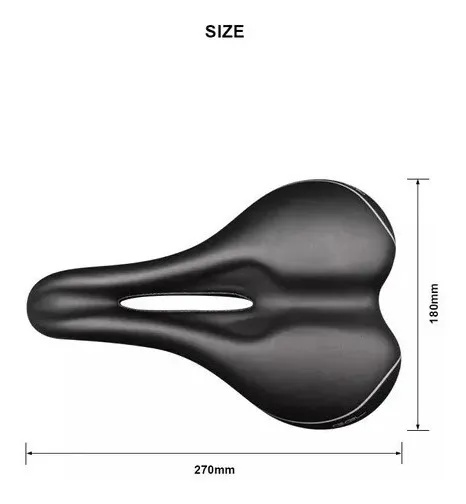Asiento De Bicicleta Cuero Sintético Transpirable Suave