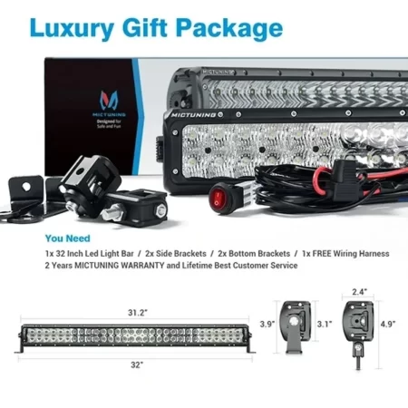 Barra Luz Led 32 Pulgadas Mictuning X-explorer Kl1 180w - Image 2