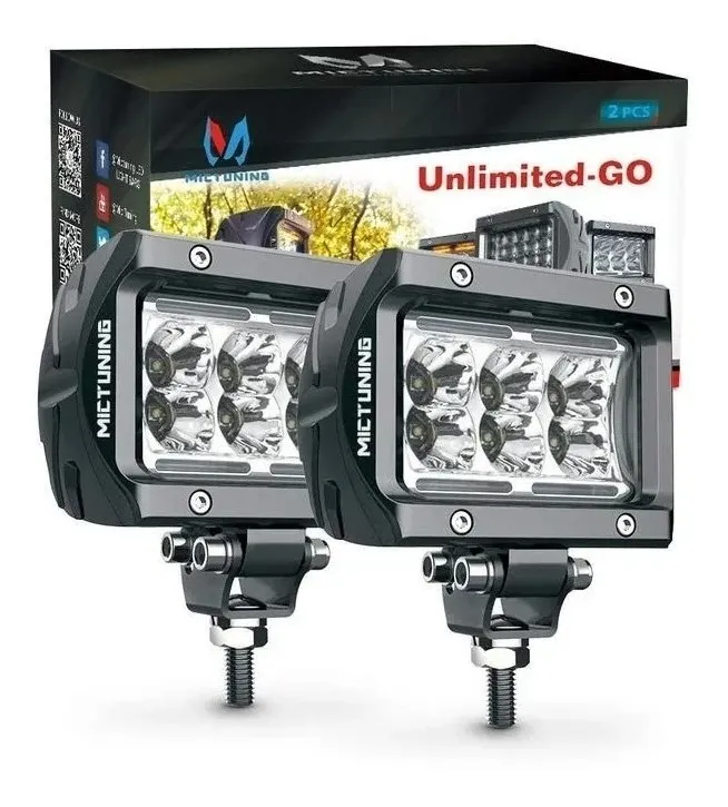 Faros Led Mictuning 4 Pulgadas Antiniebla Jeep Can Am Rzr - Image 2
