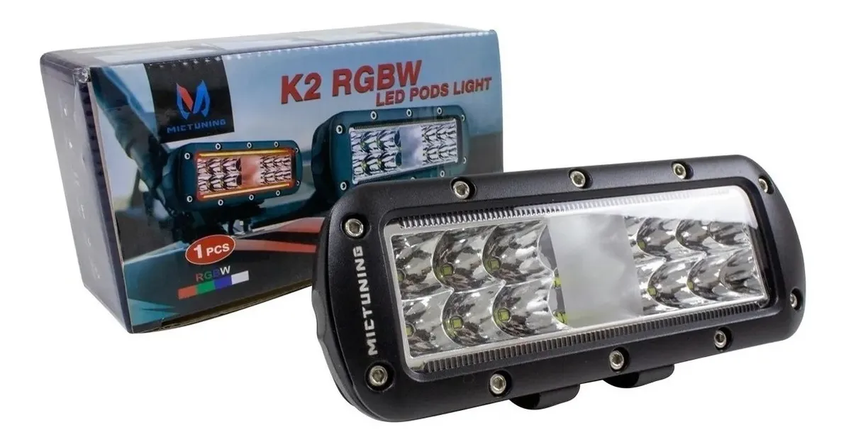 Barra De Luz Led Rgbw Mictuning K2 7 Pulgadas Utv Atv Jeep - Image 2