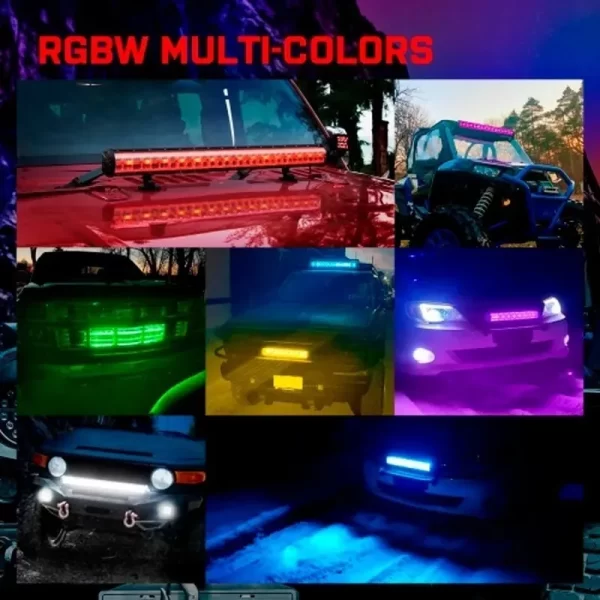 Barra Luz Led 22 PuLG Mictuning Jeep Rzr Can Am Magical Rgbw