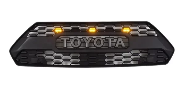 Parrilla Estilo Trd Para Toyota Rav4 2020 Con Luz Led Ambar